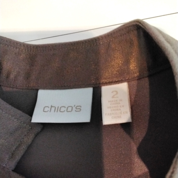 CHICO'S Ladies motto style jacket, size 12 - Picture 10 of 14